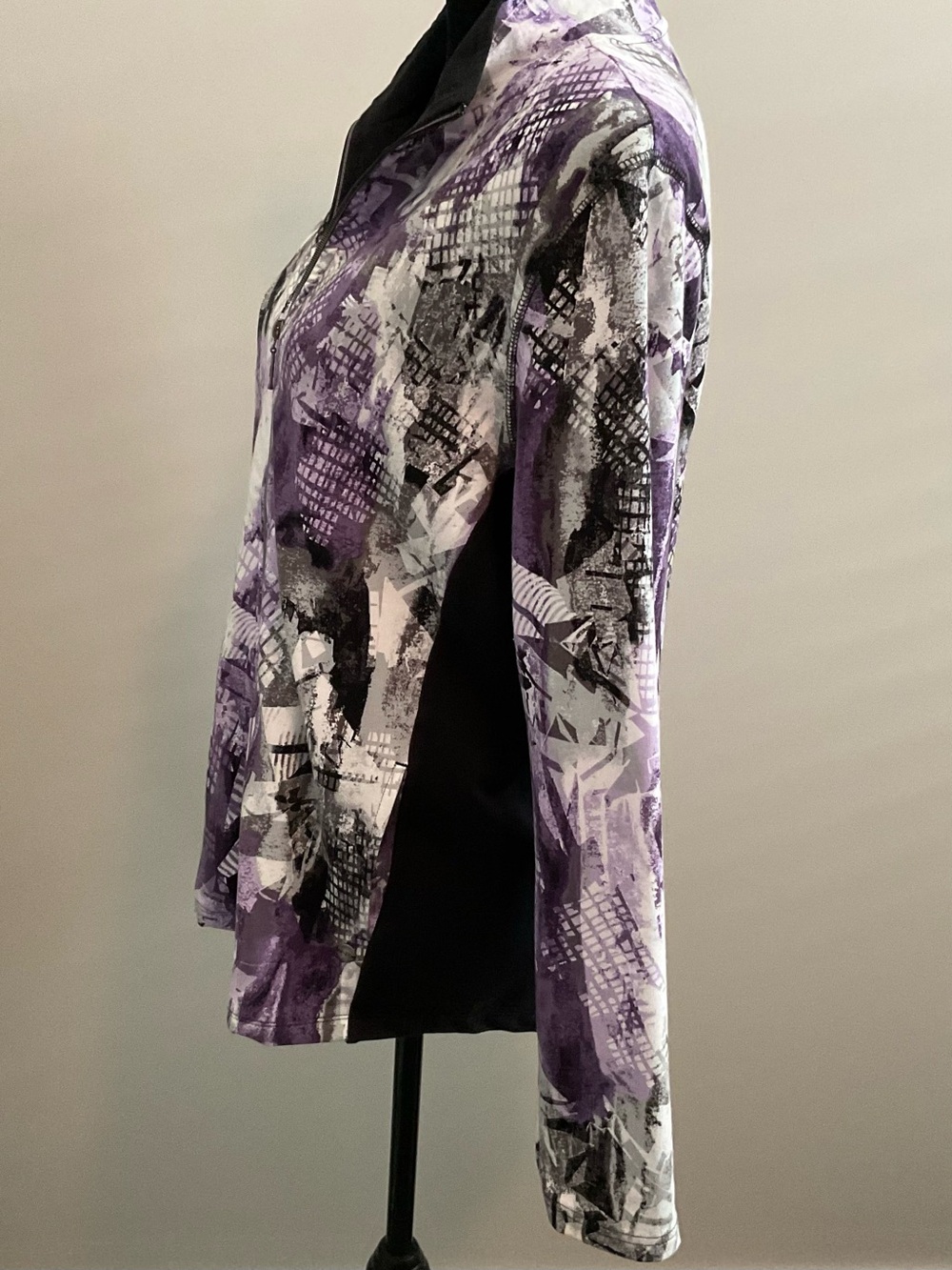 Northern Reflections Purple Abstract Print Jacket - Picture 6 of 7